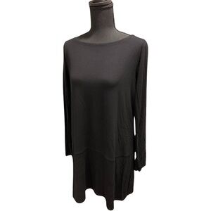Eileen Fisher Black Long Sleeve Tunic Women’s Size Small Top